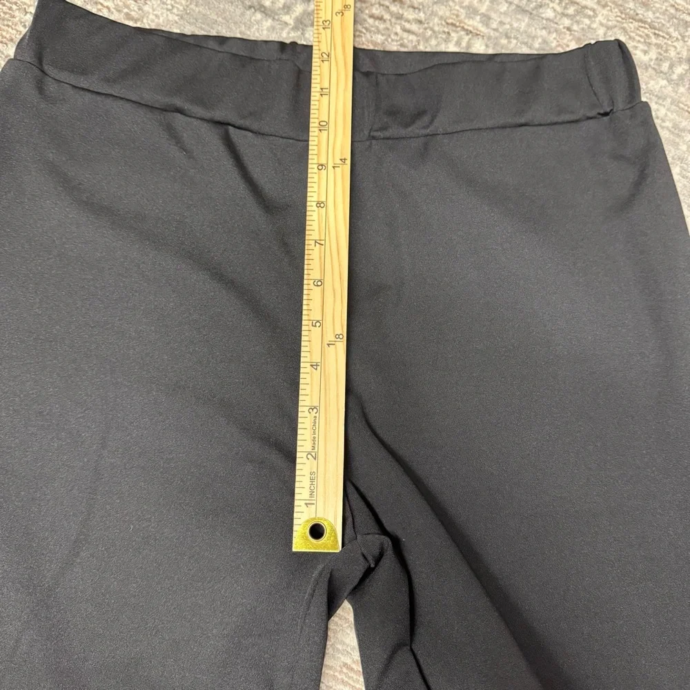 Guolezeev High Waisted Bellbottom Flare 70s Black Pants NWT - Picture 8 of 12